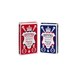 2x QUEEN'S Slipper 52's Playing Cards Decks Bridge Casino Blue and Red AU Stock - Picture 1 of 1