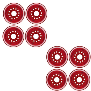 Juego de 8 ruedas de patín de hockey en línea Labeda rojo unión 76 mm - Imagen 1 de 2