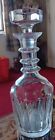 Old Heavy  Three Ringed Neck Decanter Excellent Condition 
