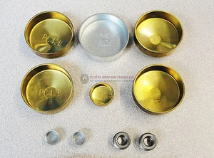 79-81 301 Turbo Trans Am Coolant Expansion Freeze Plug Kit BRASS - Picture 1 of 1