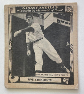 1948 Swell Sport Thrills #8 Carl Hubbell HOF Giants