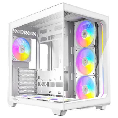Antec C5 ARGB WHITE Tempered Glass Side Panel ATX Mid Tower Case White w/7 fans - Image 1 of 4