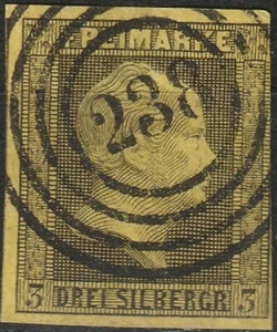3 Sgr. MiNr. 4 mit Nummernstempel 238 CARLSRUHE (OPD Oppeln ) gepr. Kastaun BPP - Bild 1 von 2