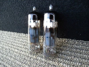 2x black burned ECL82/6BM8 made in great Britain. - Picture 1 of 5