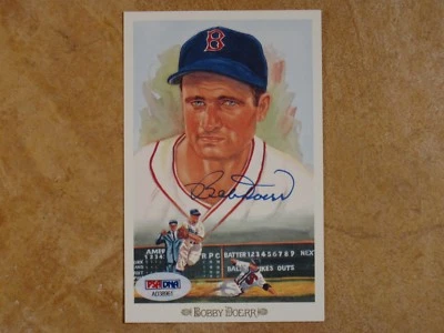 BOBBY DOERR (HOF/1986) PEREZ STEELE CELEBRATION SIGNED AUTOGRAPH POSTCARD PSA    - Image 1 of 2