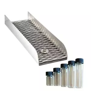 Caja de compuertas de aluminio de bolsillo - 12"" x 3,5"" x 1,5"" de alto 5 viales - Imagen 1 de 7