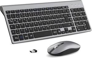 Cimetech Kabellose Tastatur mit Maus | Ergonomisch Flache Tasten 2,4GHz Wireless - Bild 1 von 6