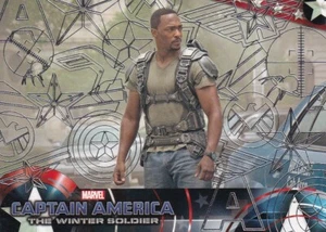 Captain America  Winter Soldier 2014 SILVER Patriotic Foil Parallel Card 60 - Picture 1 of 2