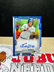 2021 Bowman Chrome Antonio Gomez 1st Bowman Blue Refractor Auto /150 New York - Picture 1 of 2