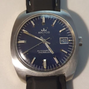 Vintage Watch Man Woman 'ARCTOS' Automatic German Durowe Int 7522 All Steel Film - Picture 1 of 22