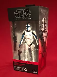 Figura Walgreen's Star Wars 6" Serie Negra CLON SOLDADO TENIENTE *COMO NUEVA* - Imagen 1 de 7