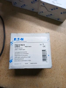 EATON FAZ-C16/3 278873 16A C 15KA 3POL - Picture 1 of 5