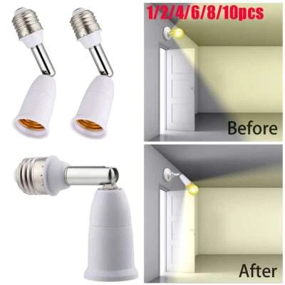 E27 Light Bulb Socket Adjustable Converter Lamp Holder Adapter Extender 3.9" - Image 1 of 4