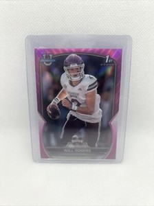 2022 Bowman Chrome University Pink Refractor Will Rogers Mississippi State #46
