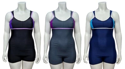 ACCLAIM Funchal Classic Fit Ladies Boy Leg Streppy Lycra Swimming Costume 2025 - Image 1 of 4