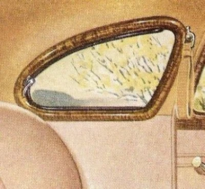 Sellos de ventana de ventilación de cuarto para Plymouth 1940-1948 Foto 1 de 2