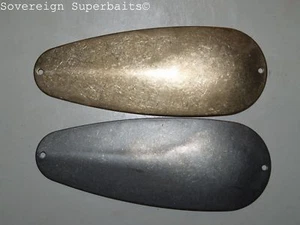 Allcocks Brass & stainless spoons 5" 50g unpolished new old stock - Picture 1 of 4
