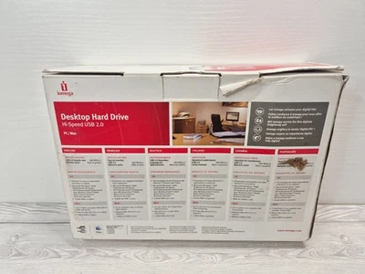 Iomega 320GB USB 2.0 Desktop Hard Drive PC/Mac 7200 RPM - Image 1 of 4