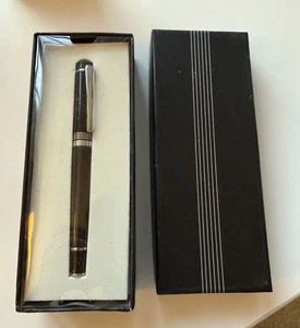 Designer Kugelschreiber von PETER PAUPER PRESS IN SCHWARZ/SILBER *NEU* NACHLASSVERKAUF - Bild 1 von 5