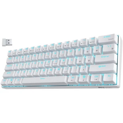 RK ROYAL KLUDGE RK61 Wireless 60 Mechanical Gaming Keyboard, Ultra-Compact 60... - Image 1 of 4