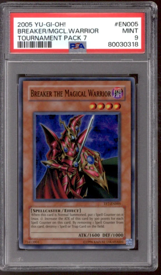 Yu-Gi-Oh Tournament Pack 7 Breaker The Magical Warrior TP7-EN005 PSA 9 YuGiOh - Image 1 of 2