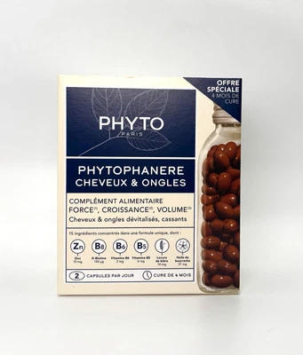 Suplementos dietéticos para cabello y uñas Phyto Phytophanere 240 cápsulas CADUCIDAD: 03/2027 Foto 1 de 3