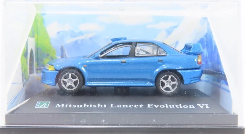 Cararama 1:72 - Mitsubishi Lancer Evolution VI Blu Metallizzato - Immagine 1 di 1