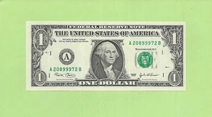 2003 ..UNCIRC $1  A 2089 9972 B  .... 2003 $1  A-B      NICE NOTE          FRN - Picture 1 of 2