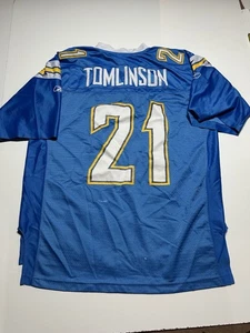 Reebok San Diego Chargers LaDainian Tomlinson #21 NFL Stitched Jersey +2 Large - Picture 1 of 5