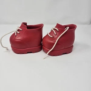 Cabbage Patch Kids 2004 Rojo Goma Zapatos Tenis Botas CPK De Colección - Imagen 1 de 6