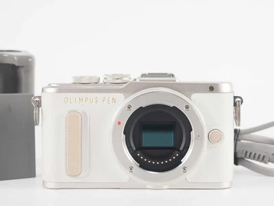 Olympus Pen E-PL8 16.1MP Digital Camera Body White 4744 Shots [Exc+++] #Z5454A - Image 1 of 4