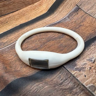 White Silicone Digital Watch Unisex Sports Bracelet Jelly Rubber Band LCD - Image 1 of 4