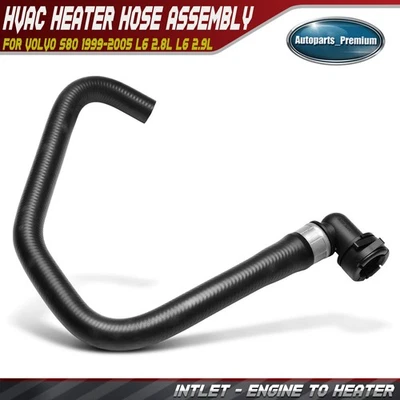Manguera de calefacción de climatización de motor de entrada a calentador para Volvo S80 1999-2005 L6 2,8 L L L6 2,9 L Foto 1 de 4