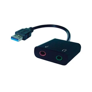 Connekt Gear USB-A 2x3.5mm Stereo Jack Adapter A Male Female 26-2918 - Afbeelding 1 van 1