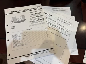 SHARP XL-3600 XL-3700 XL-3700C Service Manual And Many Bulletins *ORIGINAL - Picture 1 of 1