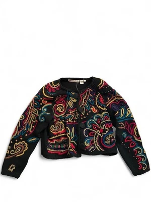 Michael Simon Women's Cardigan Sweater Beaded, SMALL/ Medium Size, Vintage - Image 1 of 4