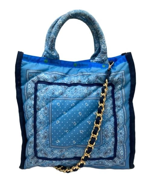 Bolso de Mano LeSportsac SM Cadena Edredón Azul Nylon Bandolera Cartera Usado Foto 1 de 4