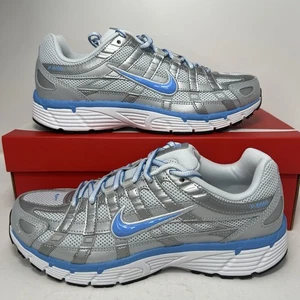 Nike P-6000 Metallic Silver Platinum University Blue Mens Sizes CD6404-025 NEW - Picture 1 of 6