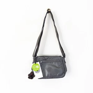 Kipling Sabian U Grey Metallic Cross Body Shoulder Bag NEW - Picture 1 of 15