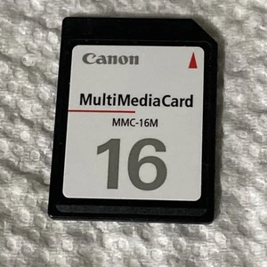 OEM Genuine CANON 16 MB MMC-16m Multi Media SD Memory Card Old Digital Camera - Picture 1 of 3