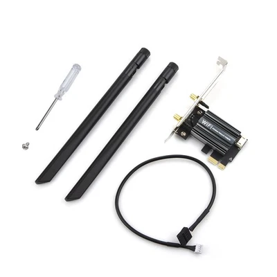 AX3000 Chipset PCIe WiFi 6 For Intel AX200 WiFi Card Bluetooth PC Adapter - Image 1 of 4