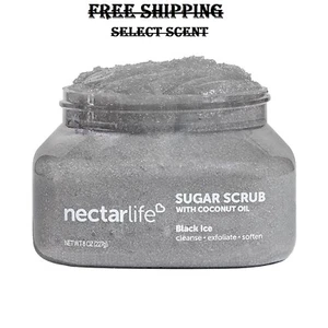 Sugar Scrub, Black Ice Body Scrub, Exfoliating Bump Eraser Scrub, Pre-Shave 8 oz - Picture 1 of 27
