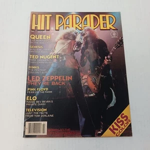 Hit Parader Magazine July 1977 with Led Zeppelin Queen Pink Floyd Genesis - Imagen 1 de 14