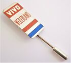 E270a) Vintage VIVO Nederland Netherlands Dutch Flag tie lapel stick pin badge
