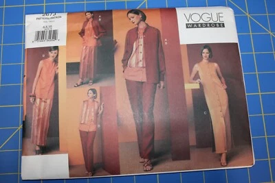 Vogue Pattern Wardrobe #2673 Size 6,8,10 Shirt, Dress, Top, & Vest - Image 1 of 3