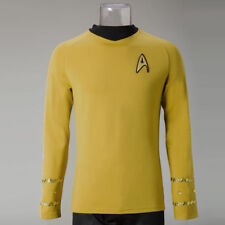 For The Original Series Captain Kirk Gold Shirts Uniform Starfleet Red Blue Tops