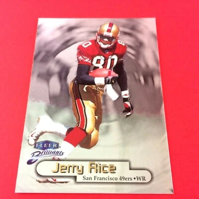 Tarjeta de Jerry Rice 1998 Fleer Brilliants #60 NFL San Francisco 49ers Foto 1 de 2