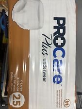 ProCare Plus Underwear X-Large Protective Unisex XL Size 25 Pack 58" To 68"
