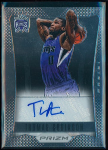 2012-13 Panini Prizm Autographs #63 Thomas Robinson RC Rookie Auto