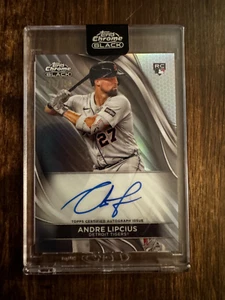 2024 Topps Chrome Black Andre Lipcius 114/150 RC AUTO - Tigers - Picture 1 of 1